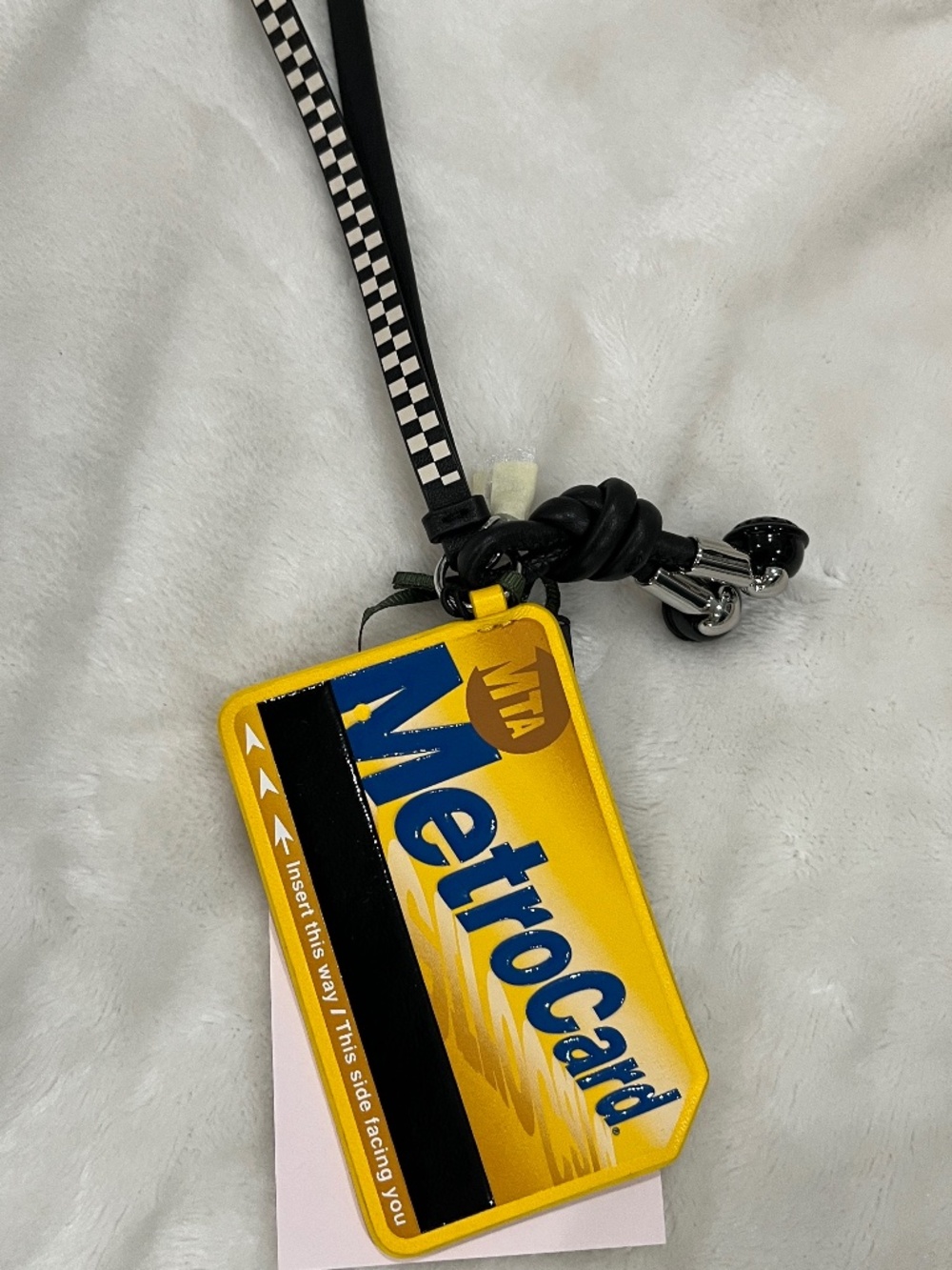 Kate spade MTA Metro Card bag charm NWT